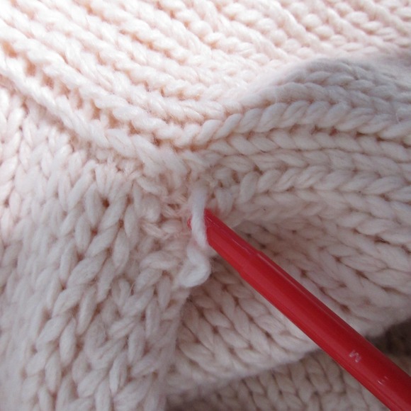 Altard State Sweater Cardigan XL Pink Floral Daisy 3D Chunky Knit Statement Boho - Picture 9 of 10